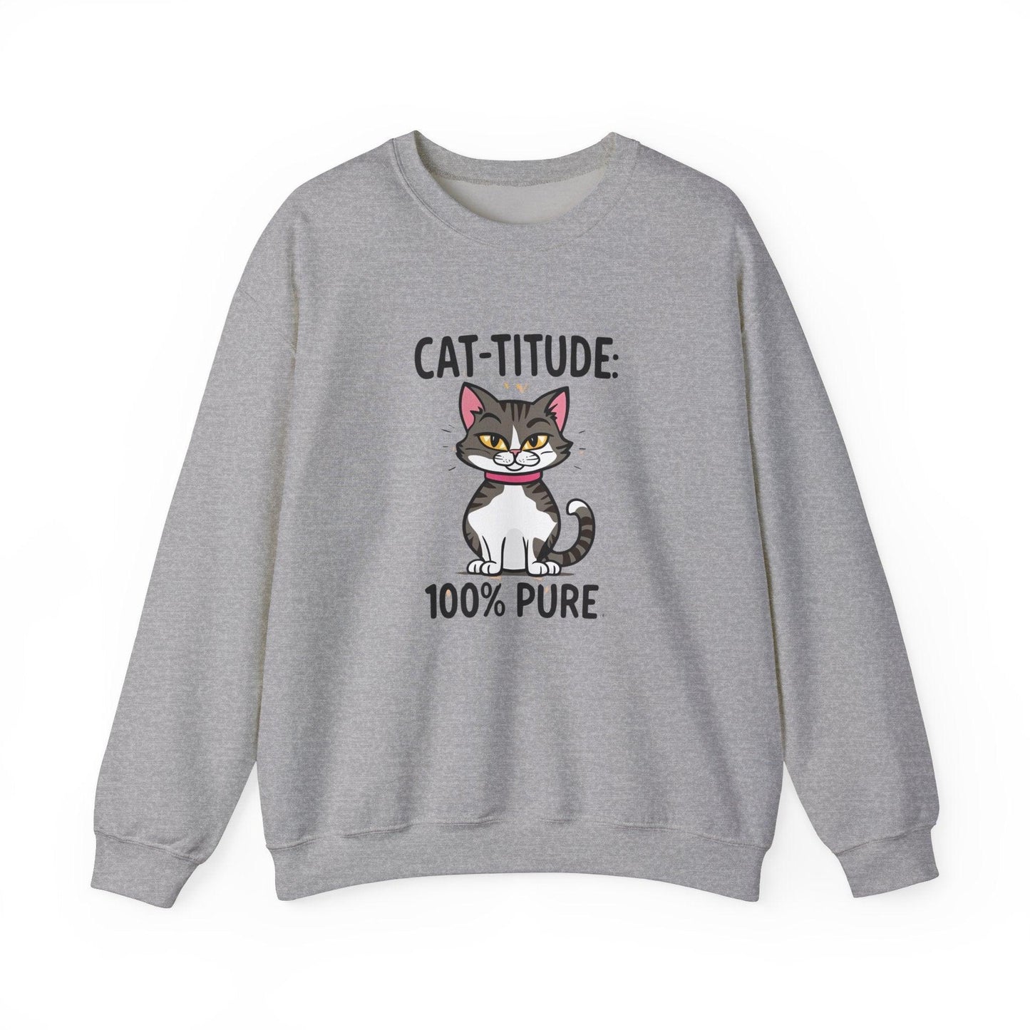 CAT-TITUDE 100% Pure Unisex Heavy Blend™ Crewneck Sweatshirt