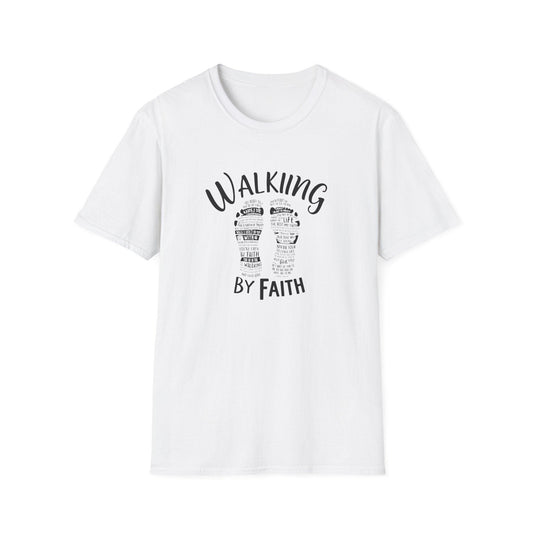 Walking by Faith  Unisex Softstyle T-Shirt