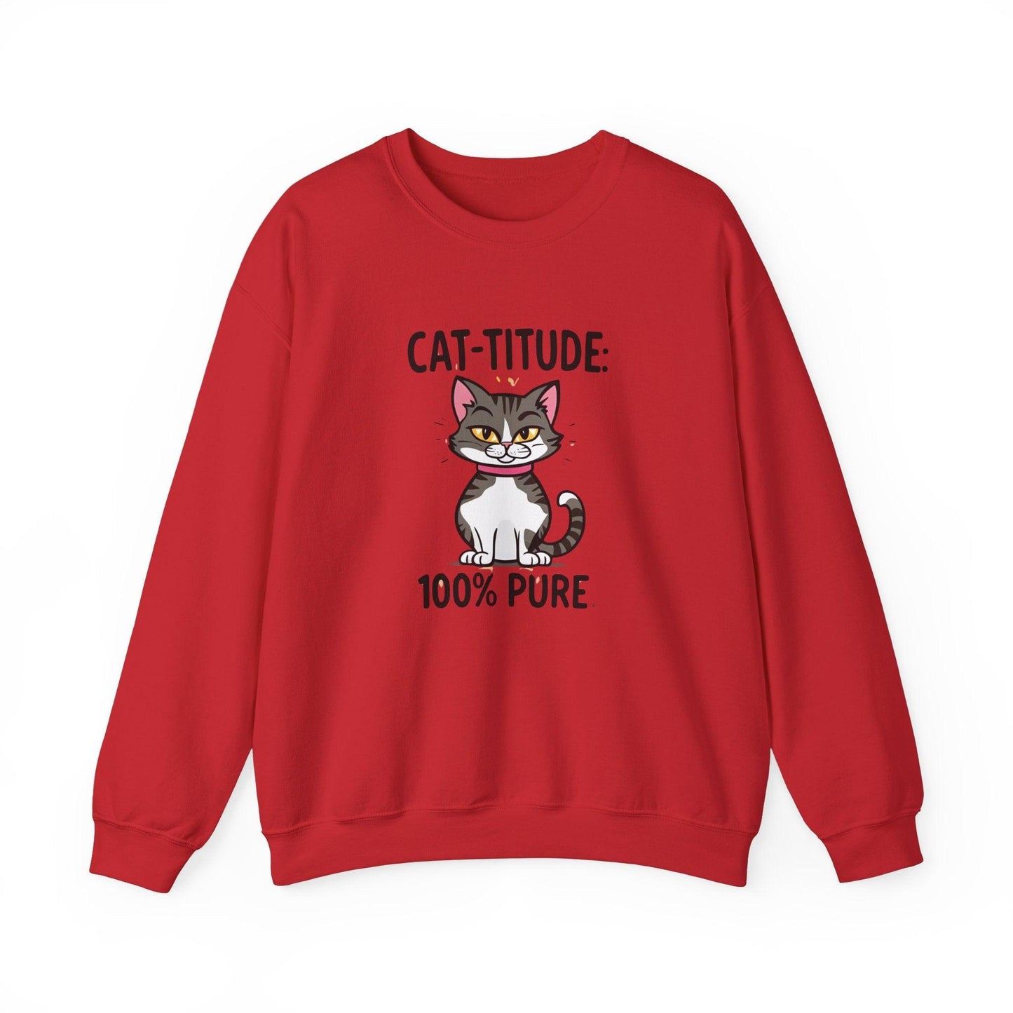 CAT-TITUDE 100% Pure Unisex Heavy Blend™ Crewneck Sweatshirt