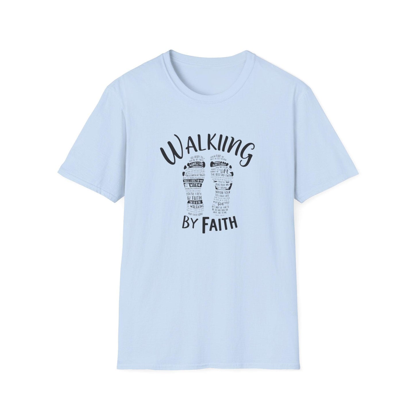 Walking by Faith  Unisex Softstyle T-Shirt