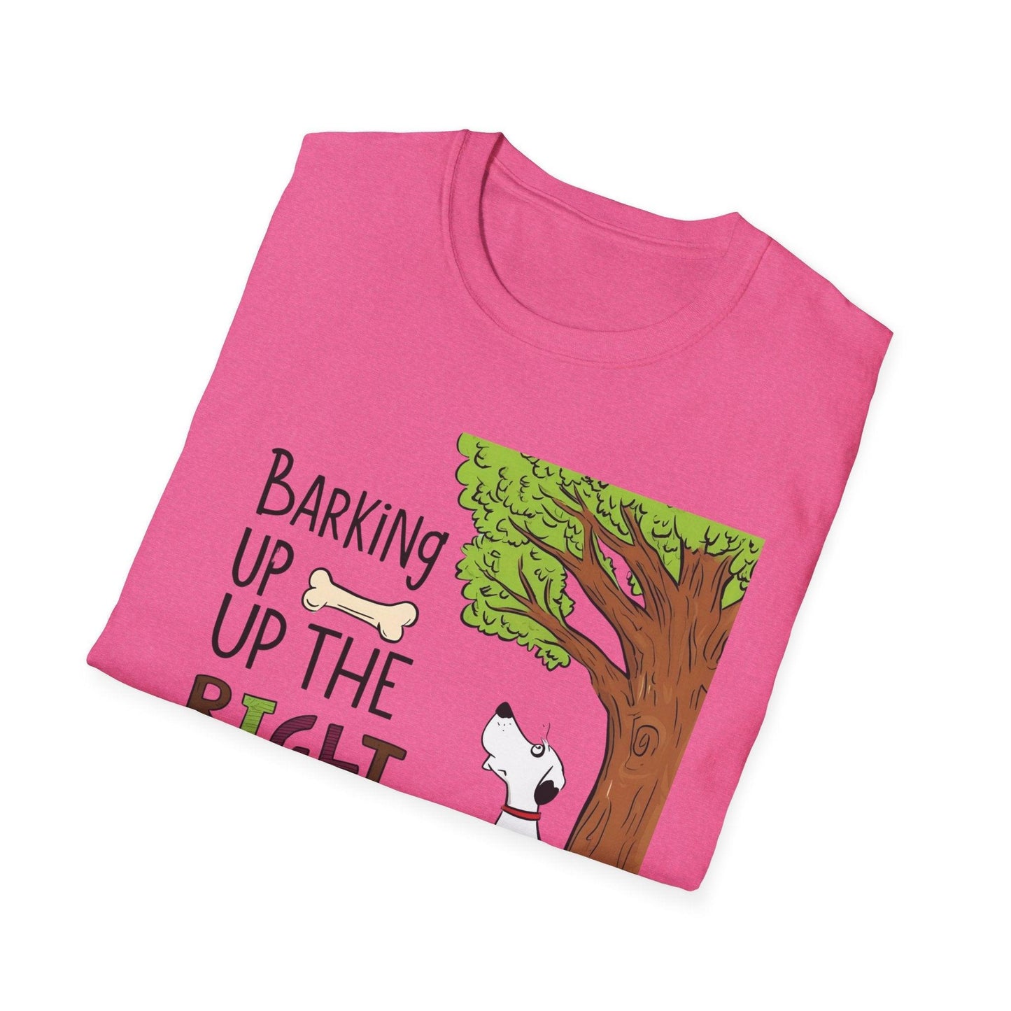 Barking Up The Right Tree Unisex Softstyle T-Shirt