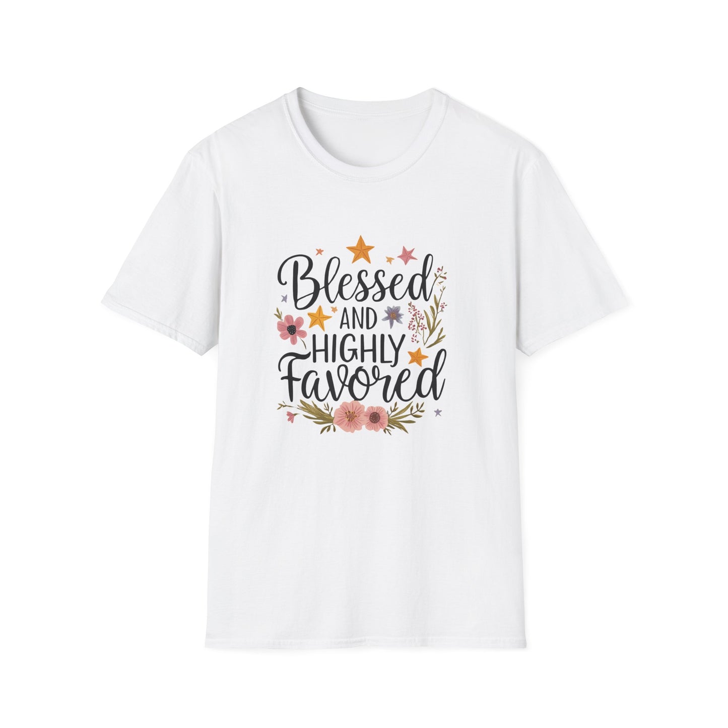 Blessed and Highly Favored Unisex Softstyle T-Shirt