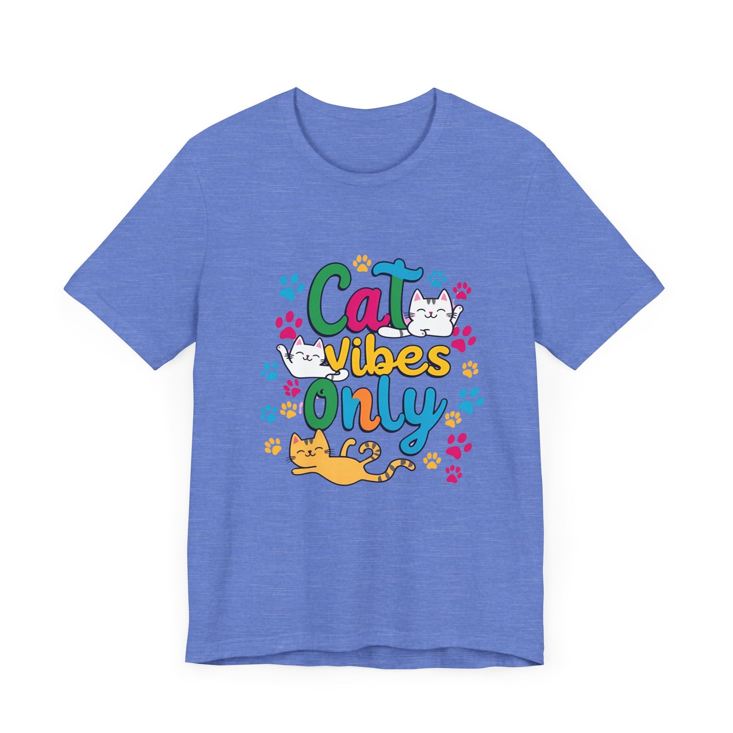 Cat Vibes Only Unisex Jersey Short Sleeve Tee