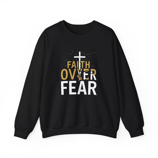 Faith Over Fear Unisex Heavy Blend™ Crewneck Sweatshirt