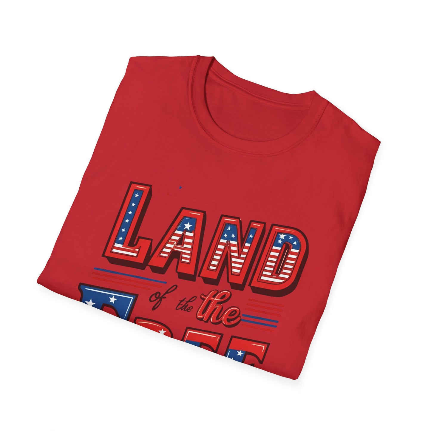 Land of the Free Unisex Softstyle T-Shirt