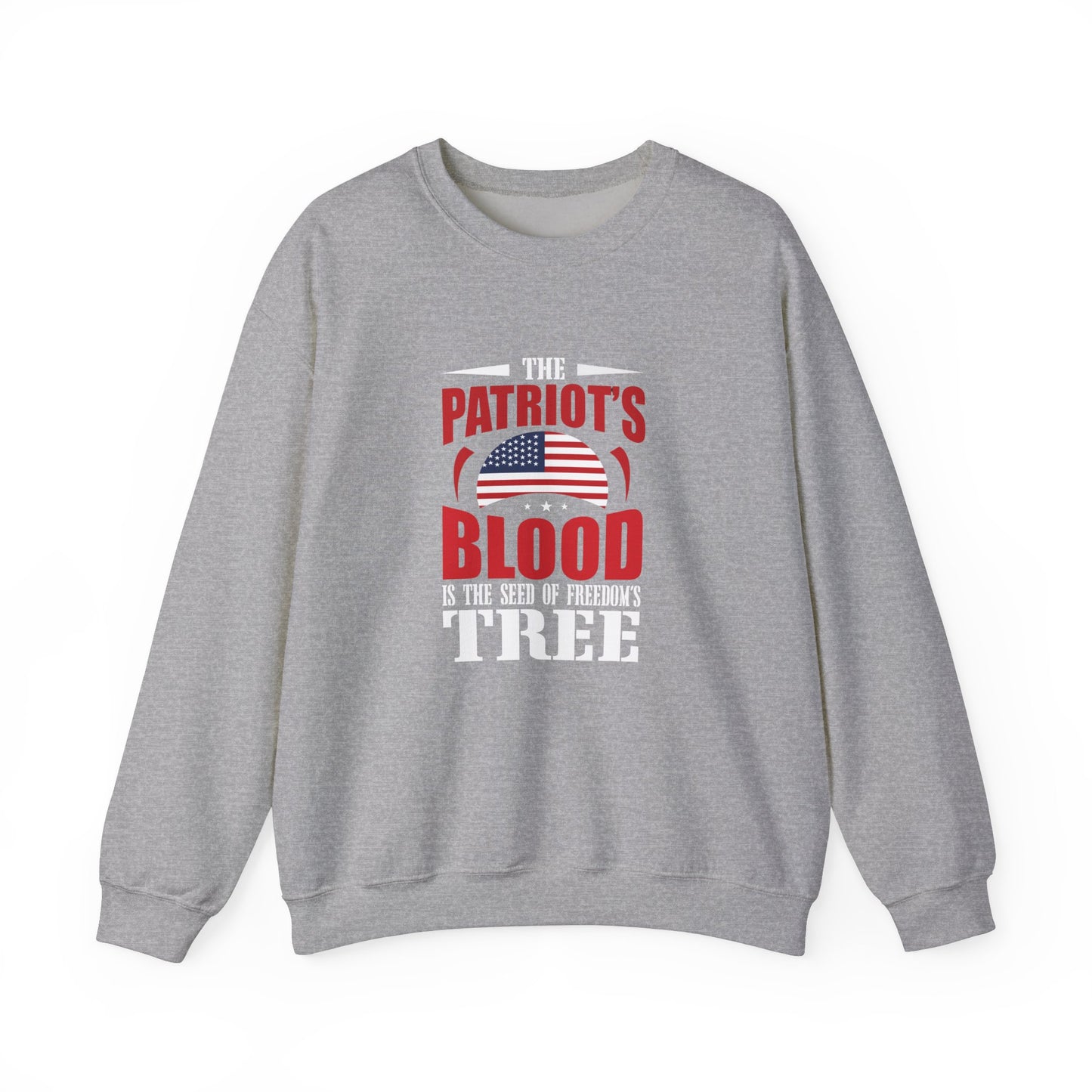 The Patroit Blood Is The Seed of Freedom Tree Unisex Heavy Blend™ Crewneck Sweatshirt