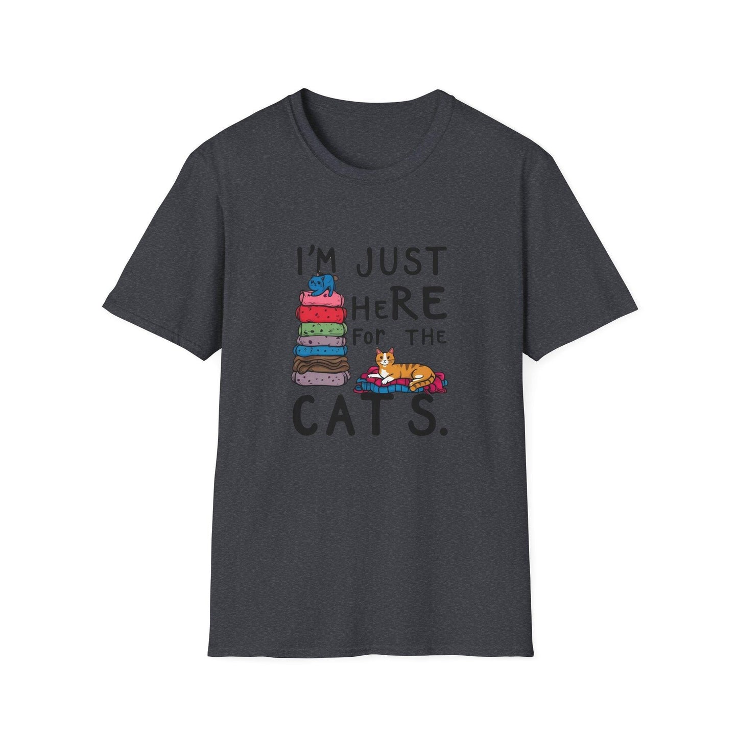 I'm Just Here For The Cats Unisex Softstyle T-Shirt