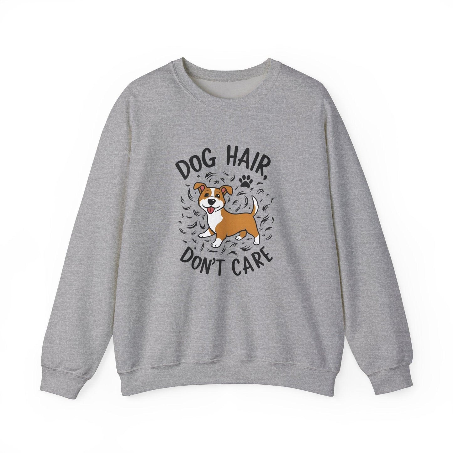 Dog Hair Dog Don't Care Unisex Heavy Blend™ Crewneck Sweatshirt