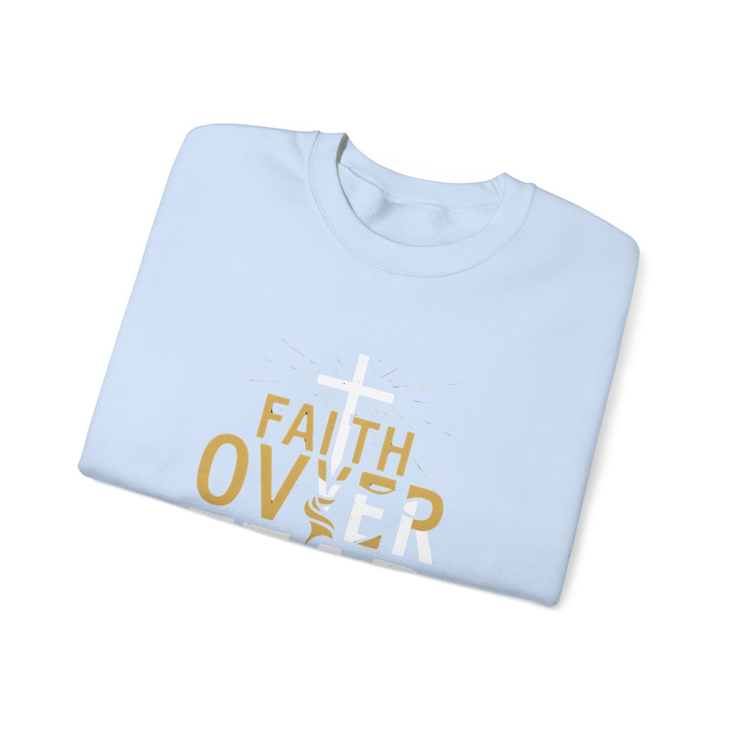 Faith Over Fear Unisex Heavy Blend™ Crewneck Sweatshirt