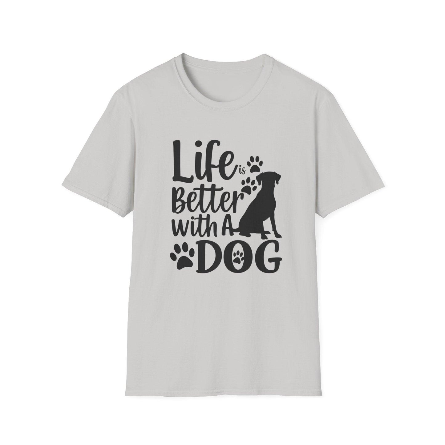 Life is Better With a Dog Unisex Softstyle T-Shirt