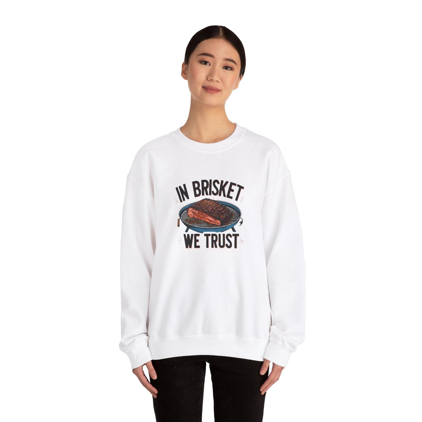 In Brisket We Story Unisex Heavy Blend™ Crewneck Sweatshirt