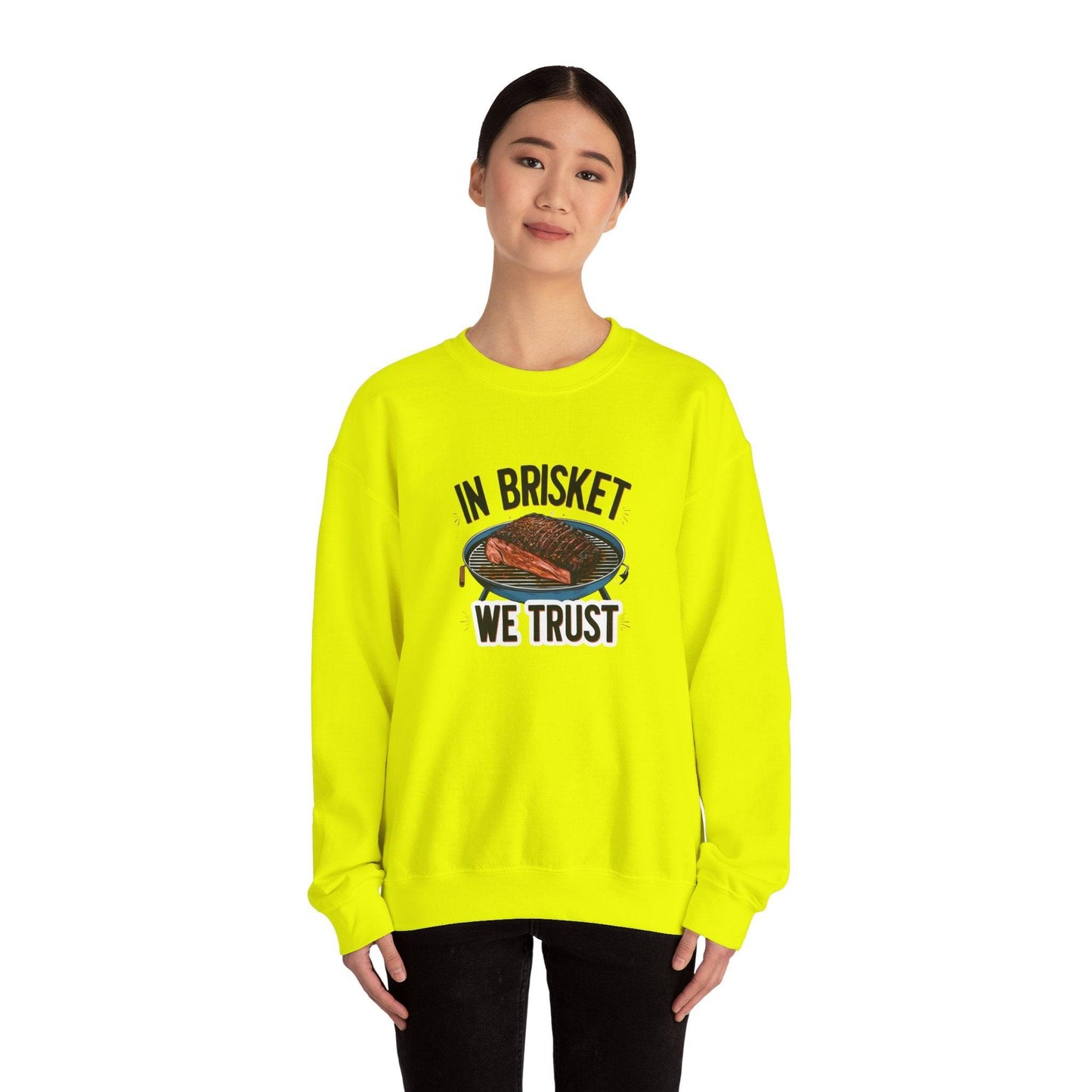 In Brisket We Story Unisex Heavy Blend™ Crewneck Sweatshirt