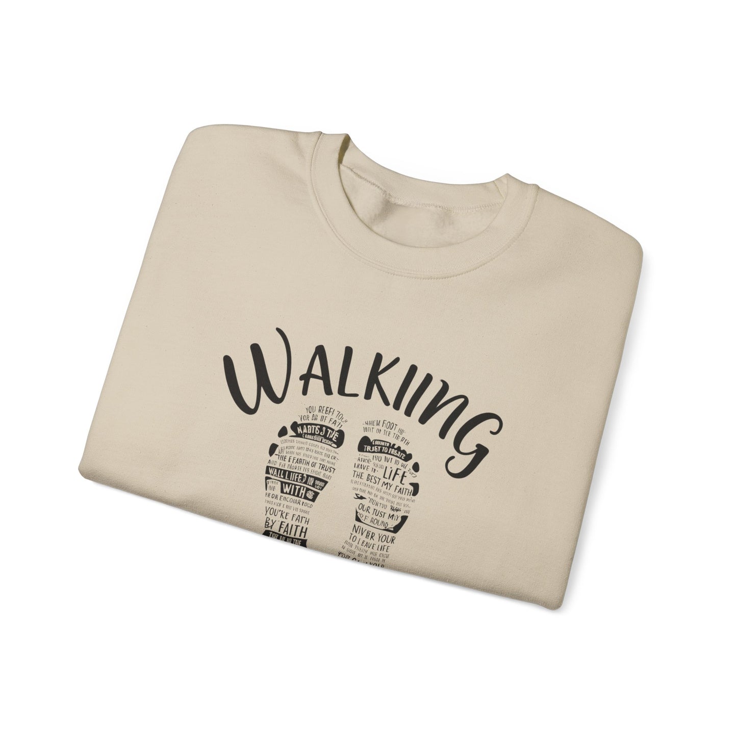 Walking By Faith Unisex Heavy Blend™ Crewneck Sweatshirt