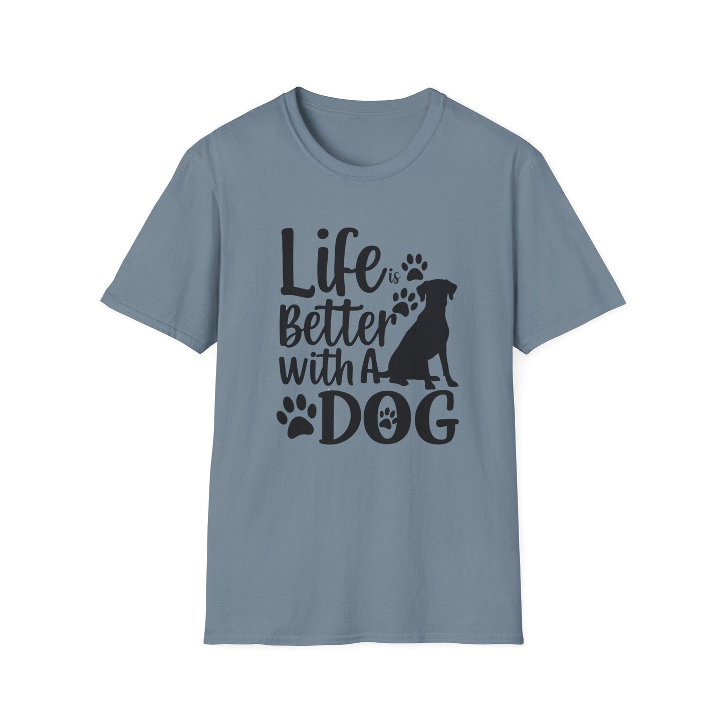 Life is Better With a Dog Unisex Softstyle T-Shirt