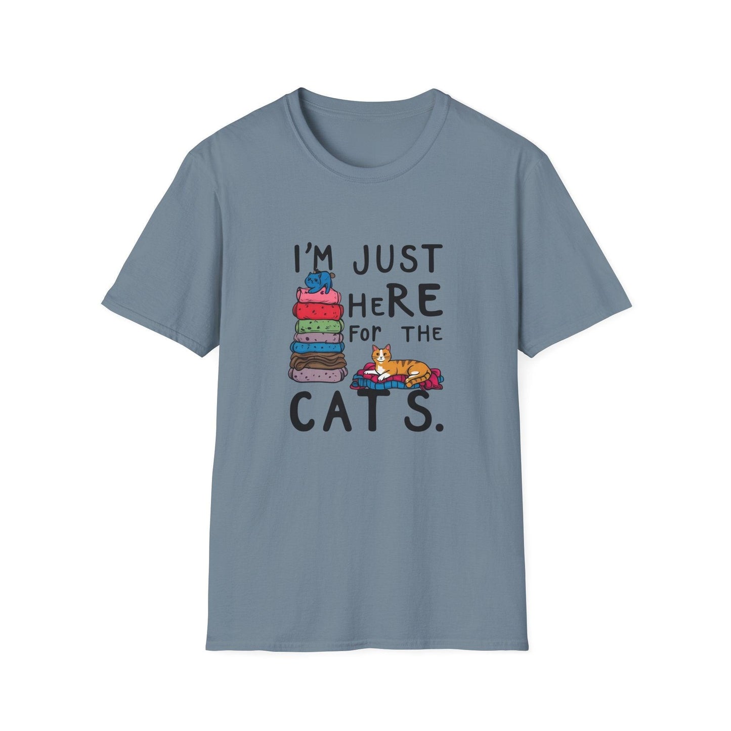 I'm Just Here For The Cats Unisex Softstyle T-Shirt