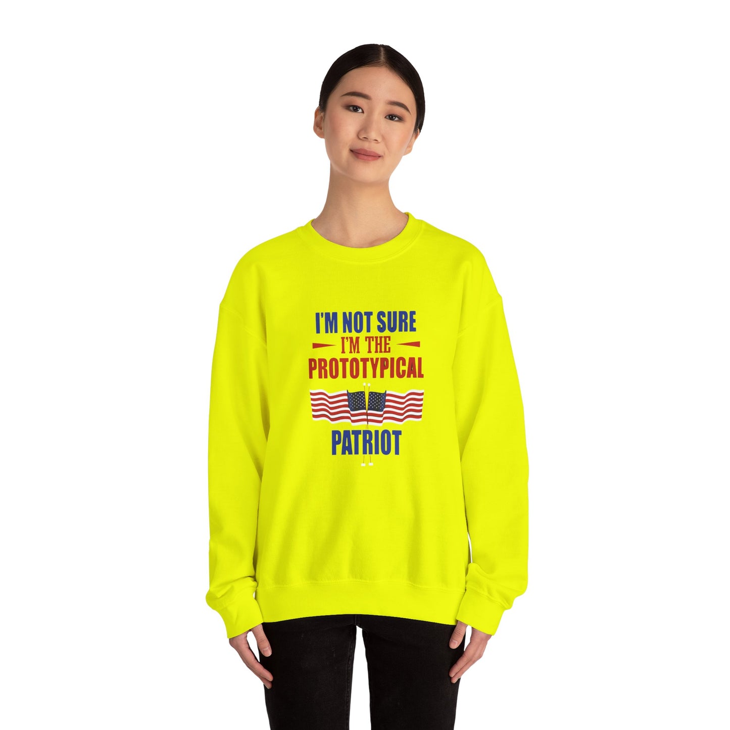 I'm not sure I'm the Prototypical  Patroit Unisex Heavy Blend™ Crewneck Sweatshirt