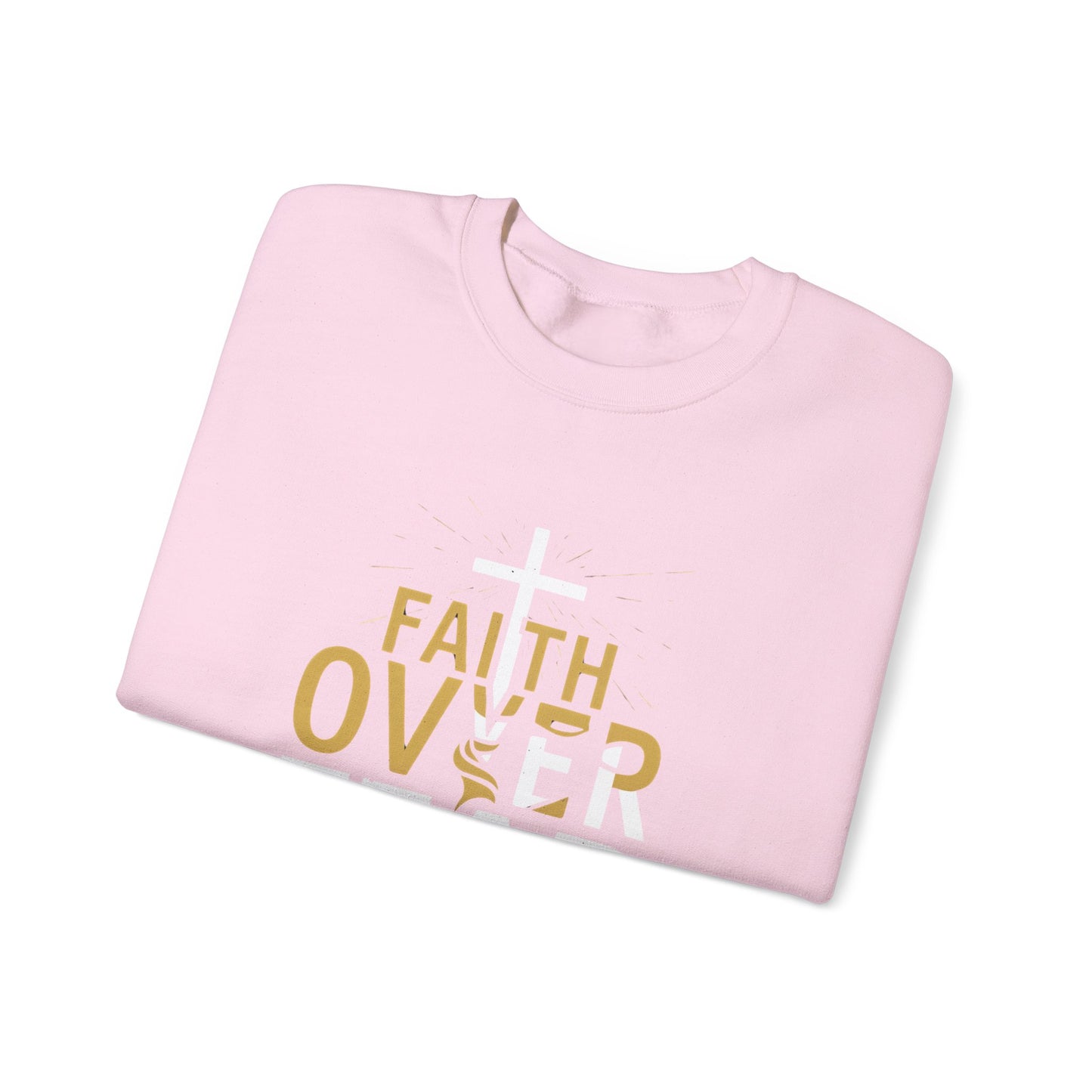 Faith Over Fear Unisex Heavy Blend™ Crewneck Sweatshirt