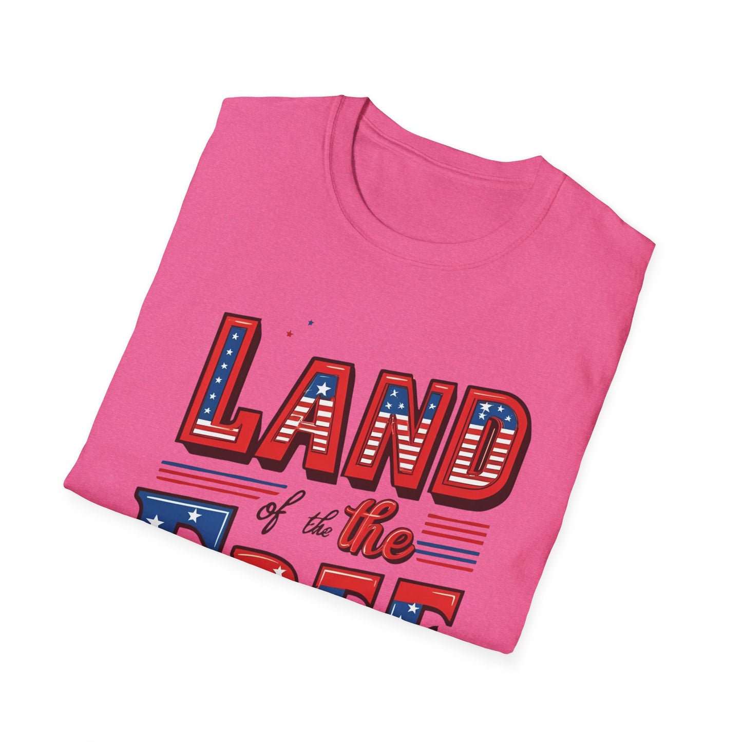 Land of the Free Unisex Softstyle T-Shirt