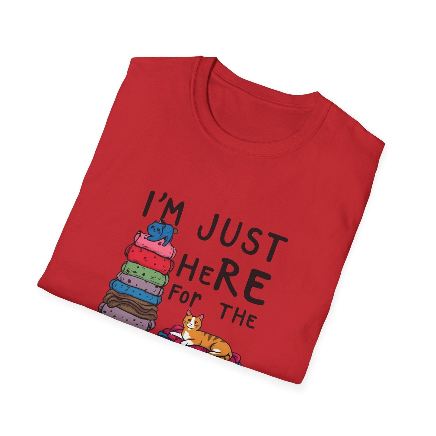 I'm Just Here For The Cats Unisex Softstyle T-Shirt