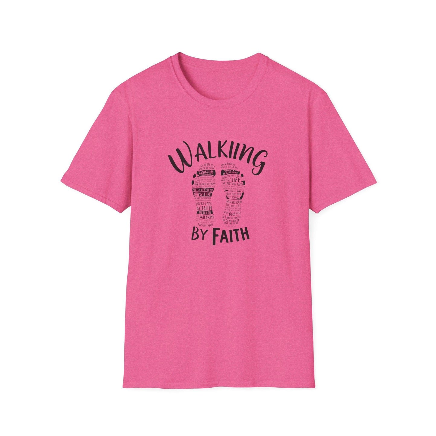 Walking by Faith  Unisex Softstyle T-Shirt