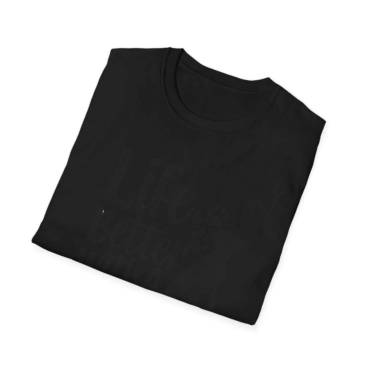 Life is Better With a Dog Unisex Softstyle T-Shirt