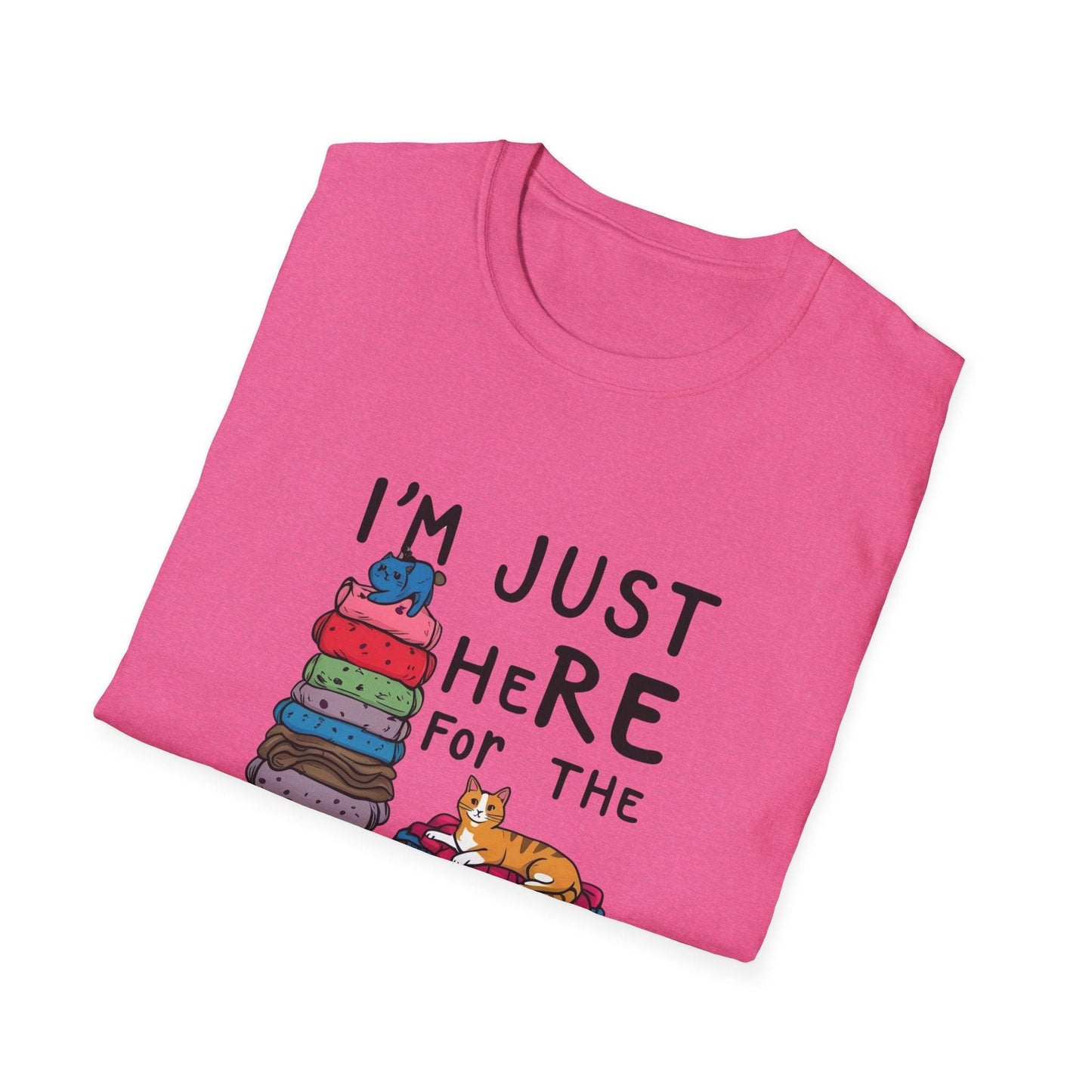 I'm Just Here For The Cats Unisex Softstyle T-Shirt