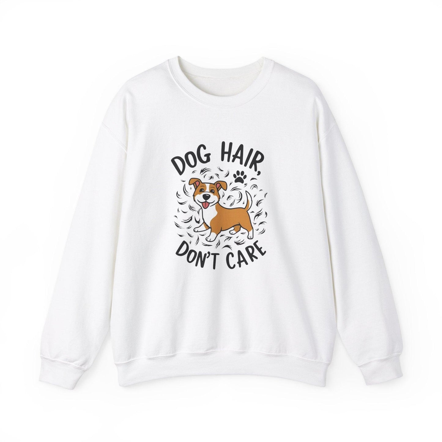 Dog Hair Dog Don't Care Unisex Heavy Blend™ Crewneck Sweatshirt