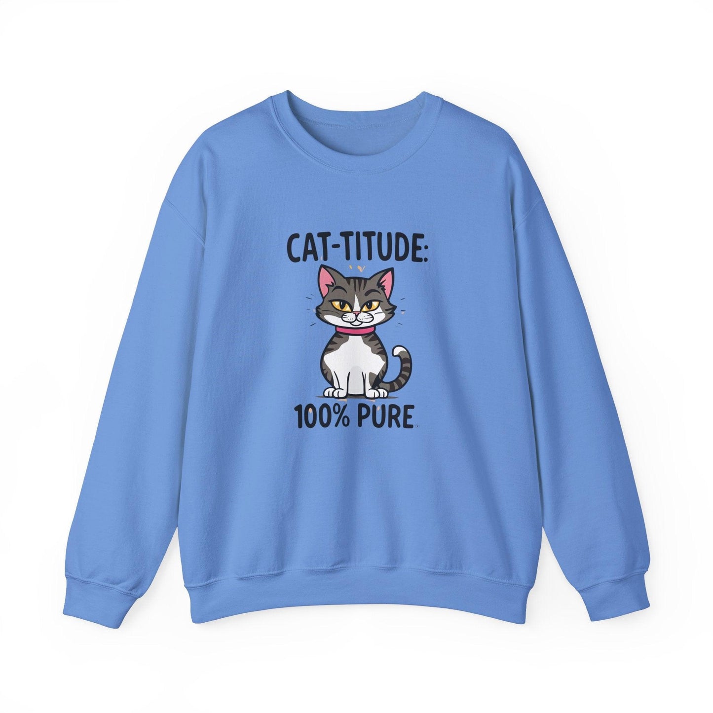 CAT-TITUDE 100% Pure Unisex Heavy Blend™ Crewneck Sweatshirt