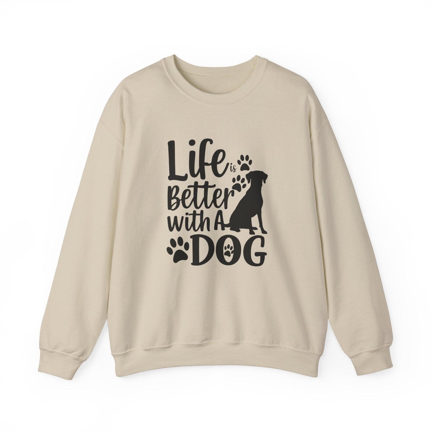 Life is Better With a Dog  Unisex Heavy Blend™ Crewneck Sweatshirt