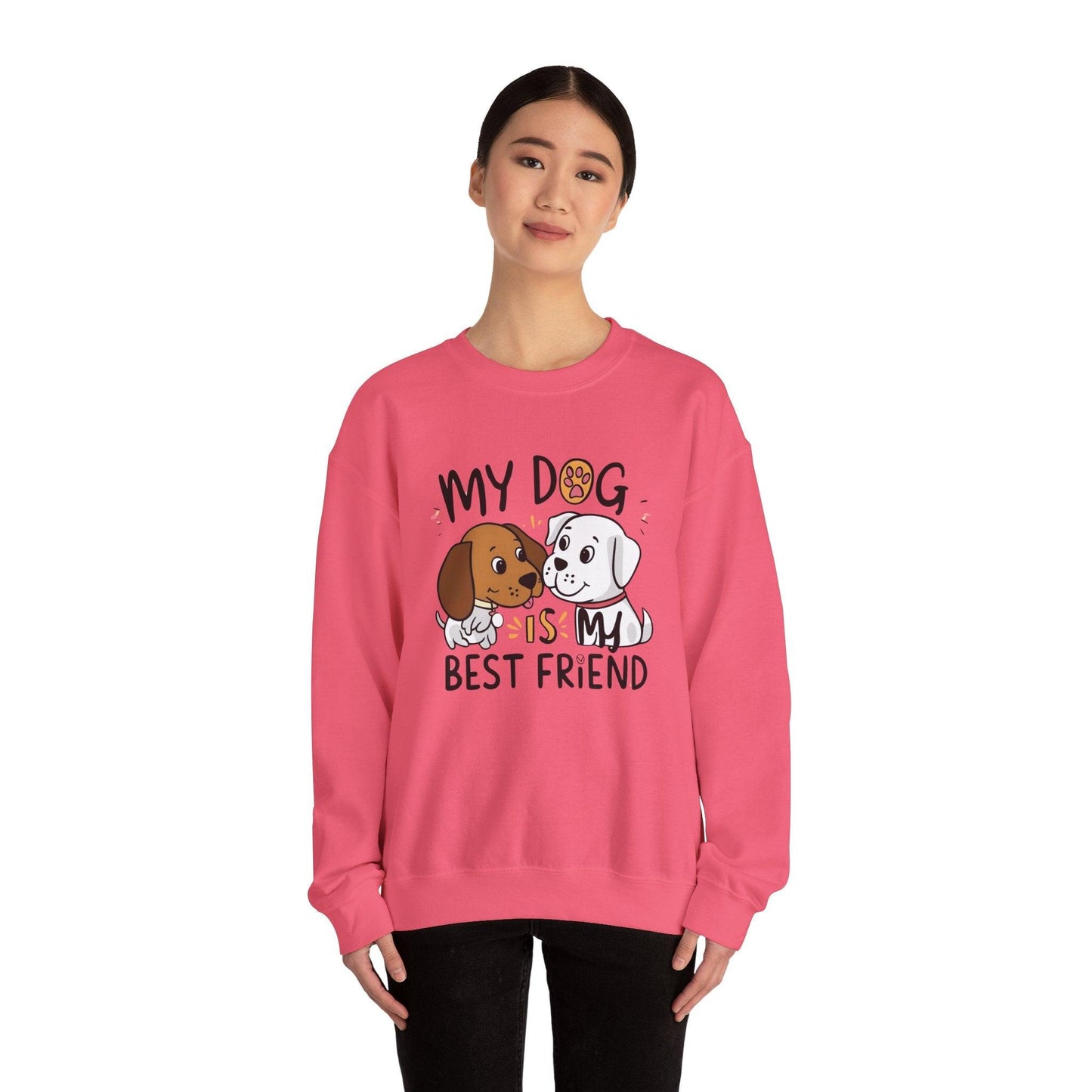 My Dog is My Bestfriend Unisex Heavy Blend™ Crewneck Sweatshirt