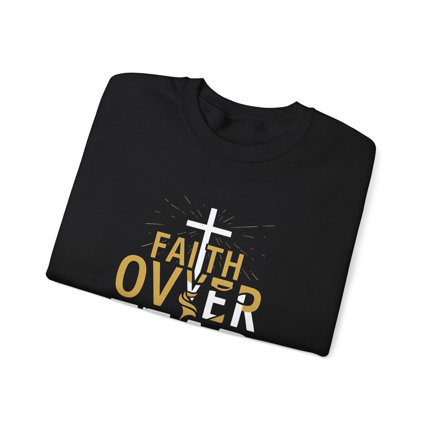 Faith Over Fear Unisex Heavy Blend™ Crewneck Sweatshirt