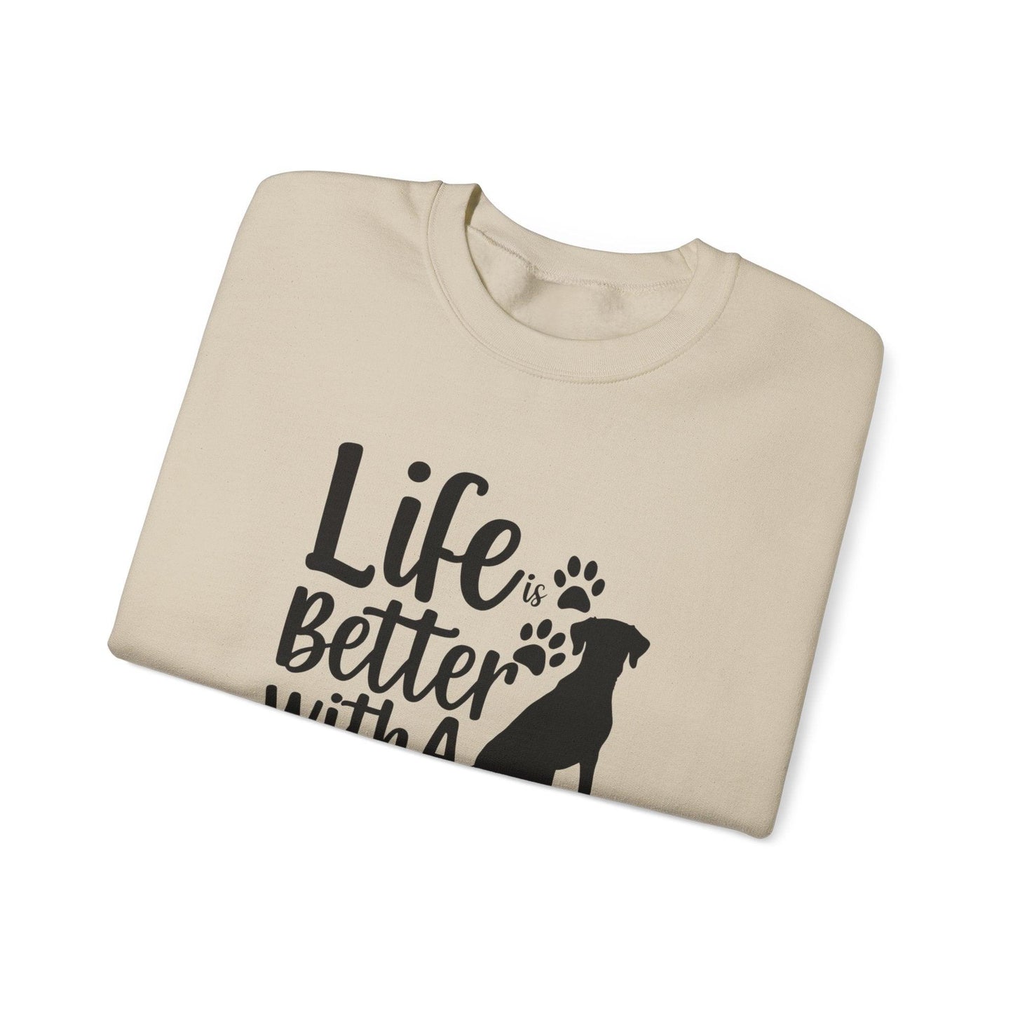 Life is Better With a Dog  Unisex Heavy Blend™ Crewneck Sweatshirt