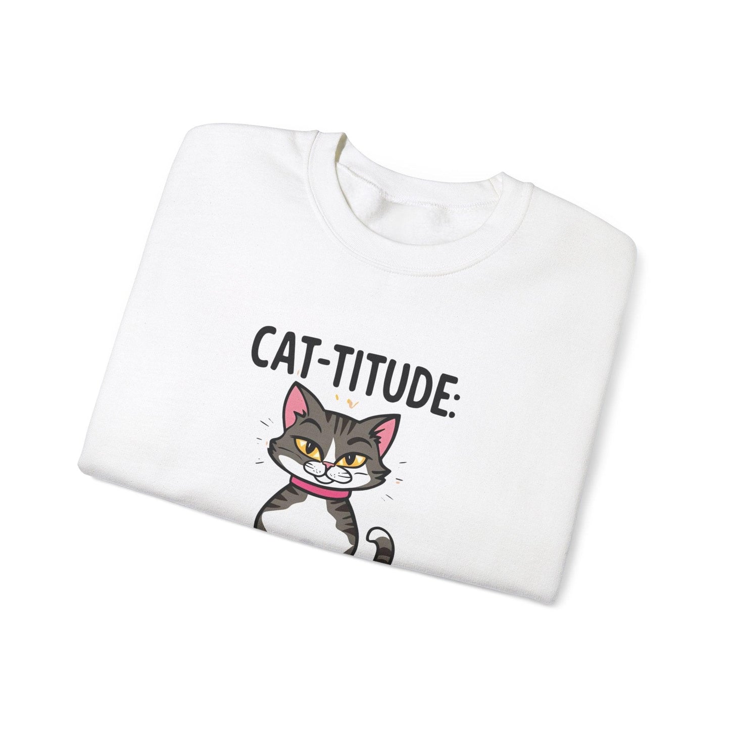 CAT-TITUDE 100% Pure Unisex Heavy Blend™ Crewneck Sweatshirt