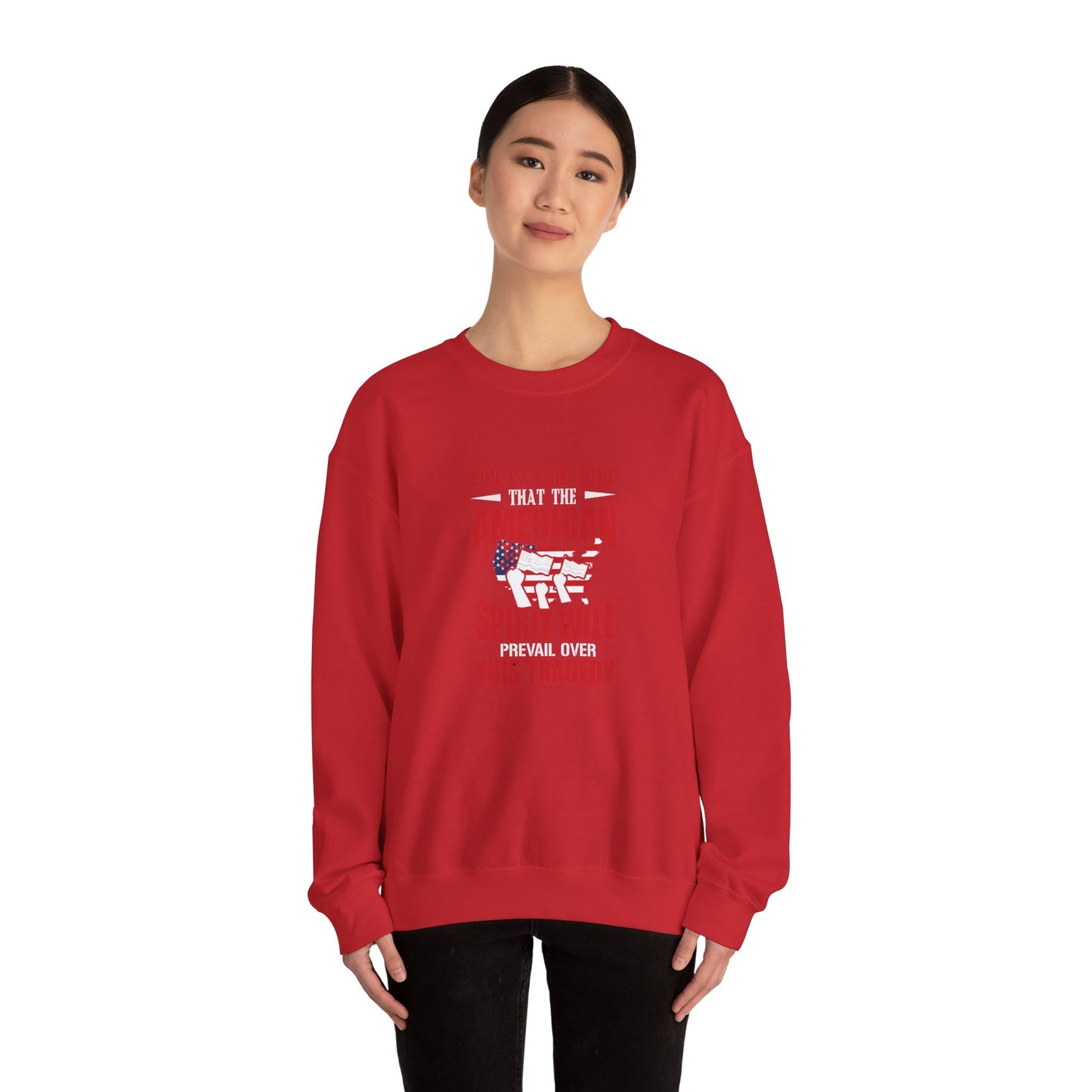 You Can Be Sure That The American Spirit Will Prevail Unisex Heavy Blend™ Crewneck Sweatshirt