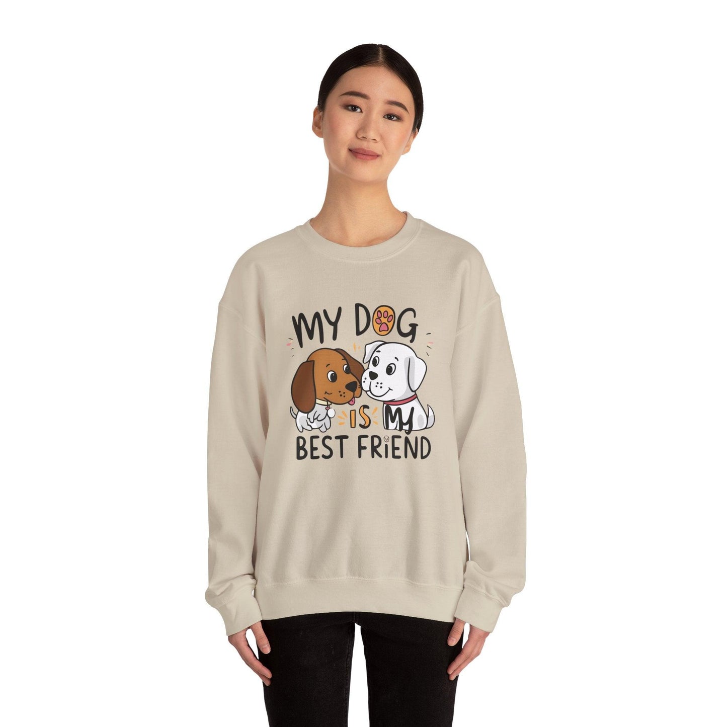 My Dog is My Bestfriend Unisex Heavy Blend™ Crewneck Sweatshirt