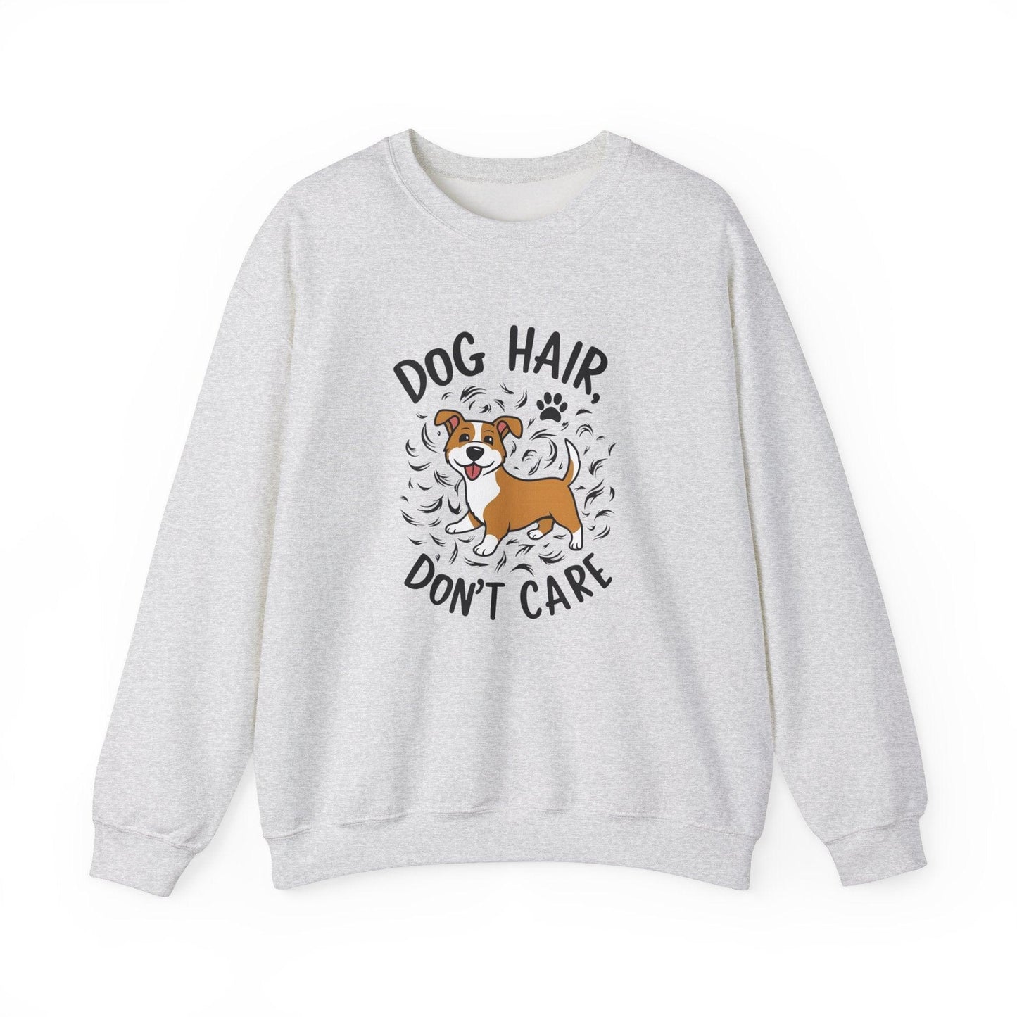 Dog Hair Dog Don't Care Unisex Heavy Blend™ Crewneck Sweatshirt