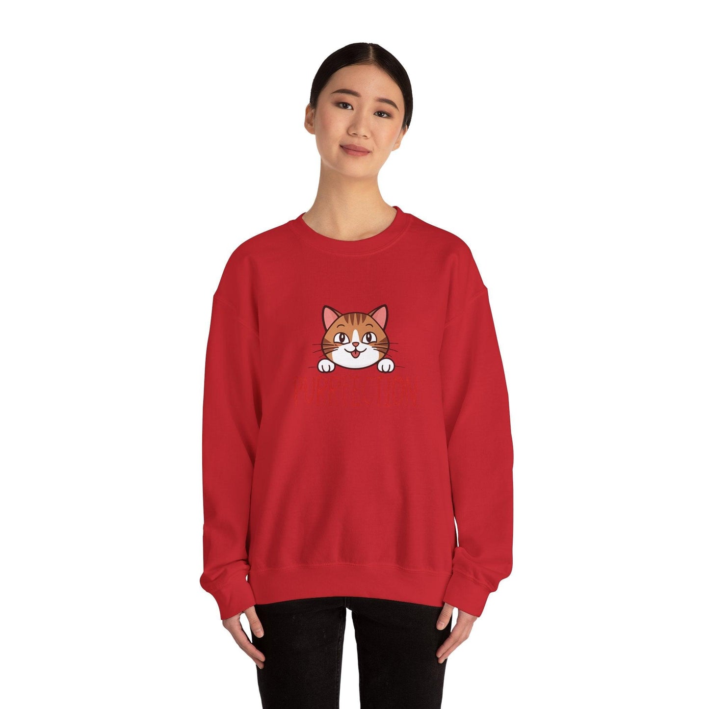 Purrfection Unisex Heavy Blend™ Crewneck Sweatshirt