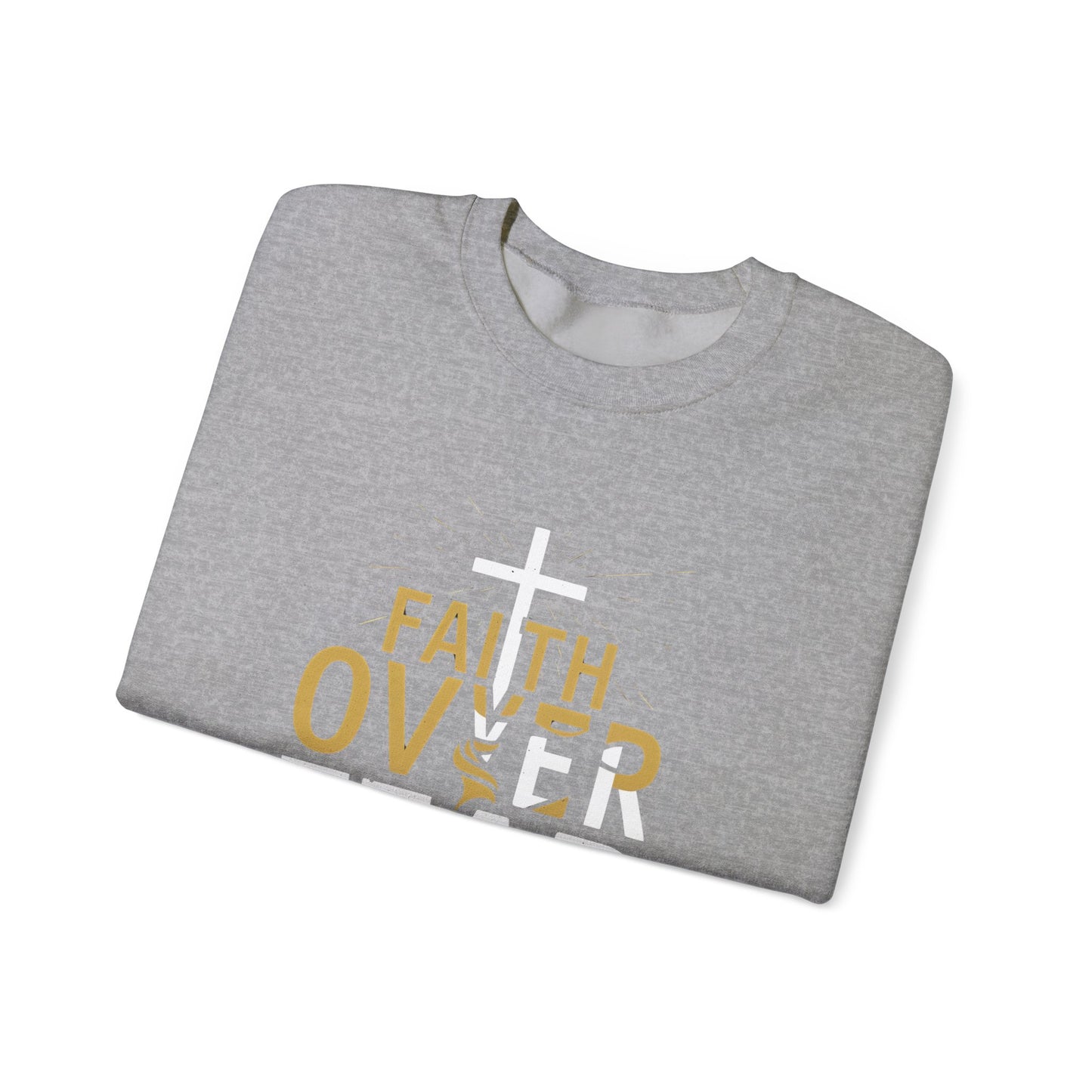 Faith Over Fear Unisex Heavy Blend™ Crewneck Sweatshirt