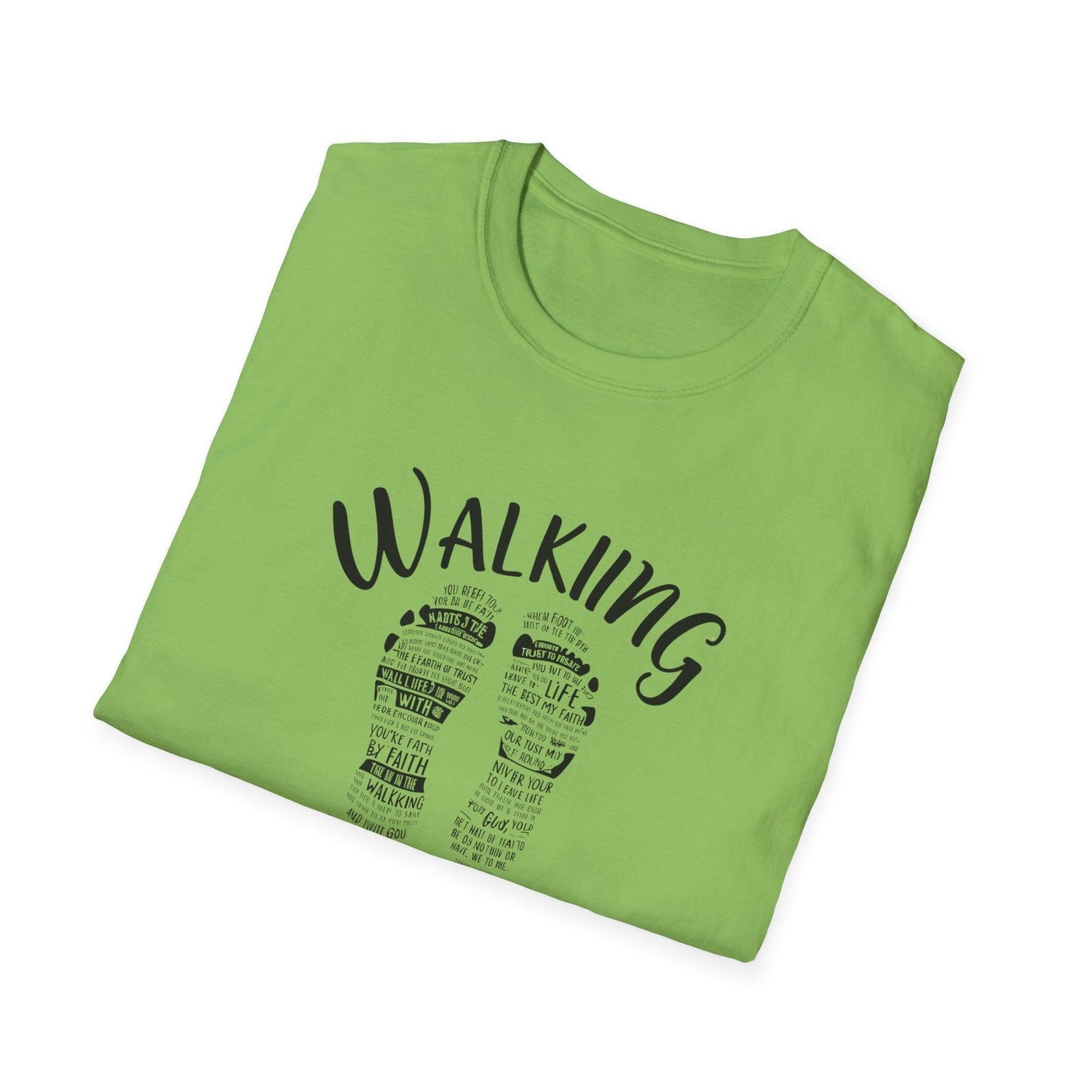 Walking by Faith  Unisex Softstyle T-Shirt