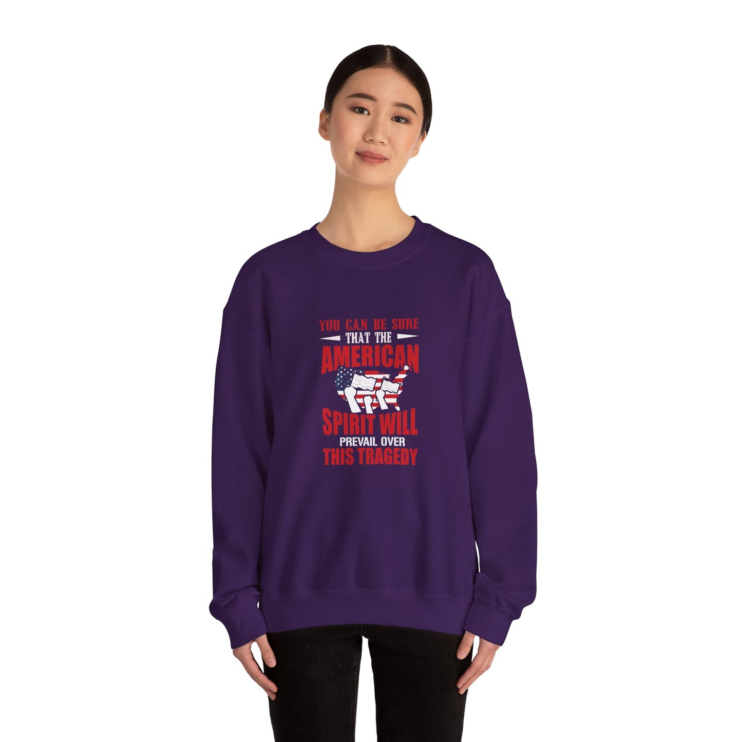 You Can Be Sure That The American Spirit Will Prevail Unisex Heavy Blend™ Crewneck Sweatshirt