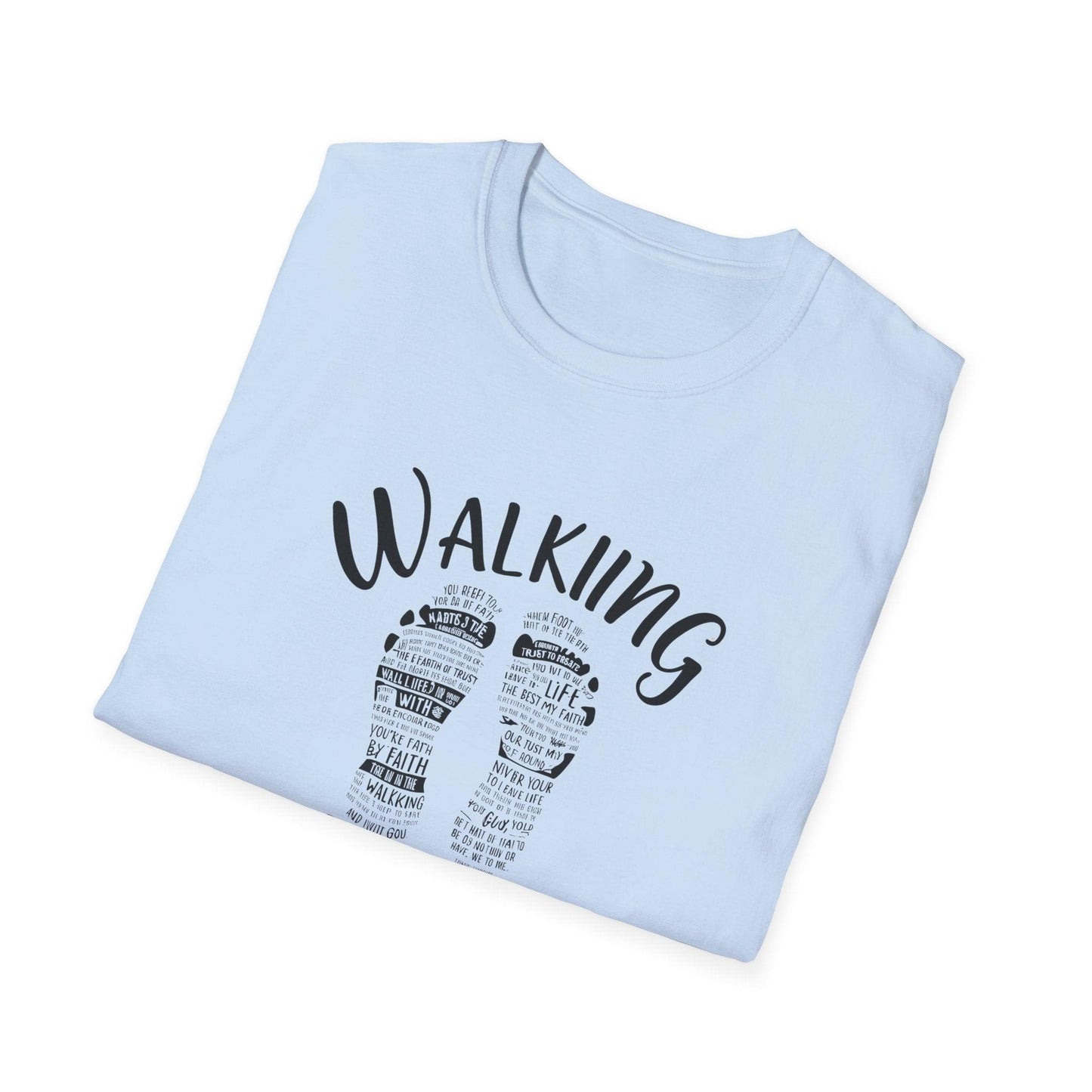 Walking by Faith  Unisex Softstyle T-Shirt