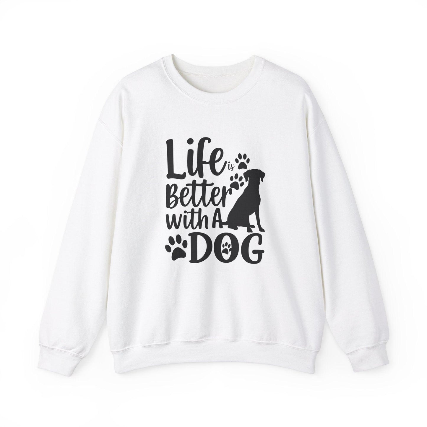 Life is Better With a Dog  Unisex Heavy Blend™ Crewneck Sweatshirt