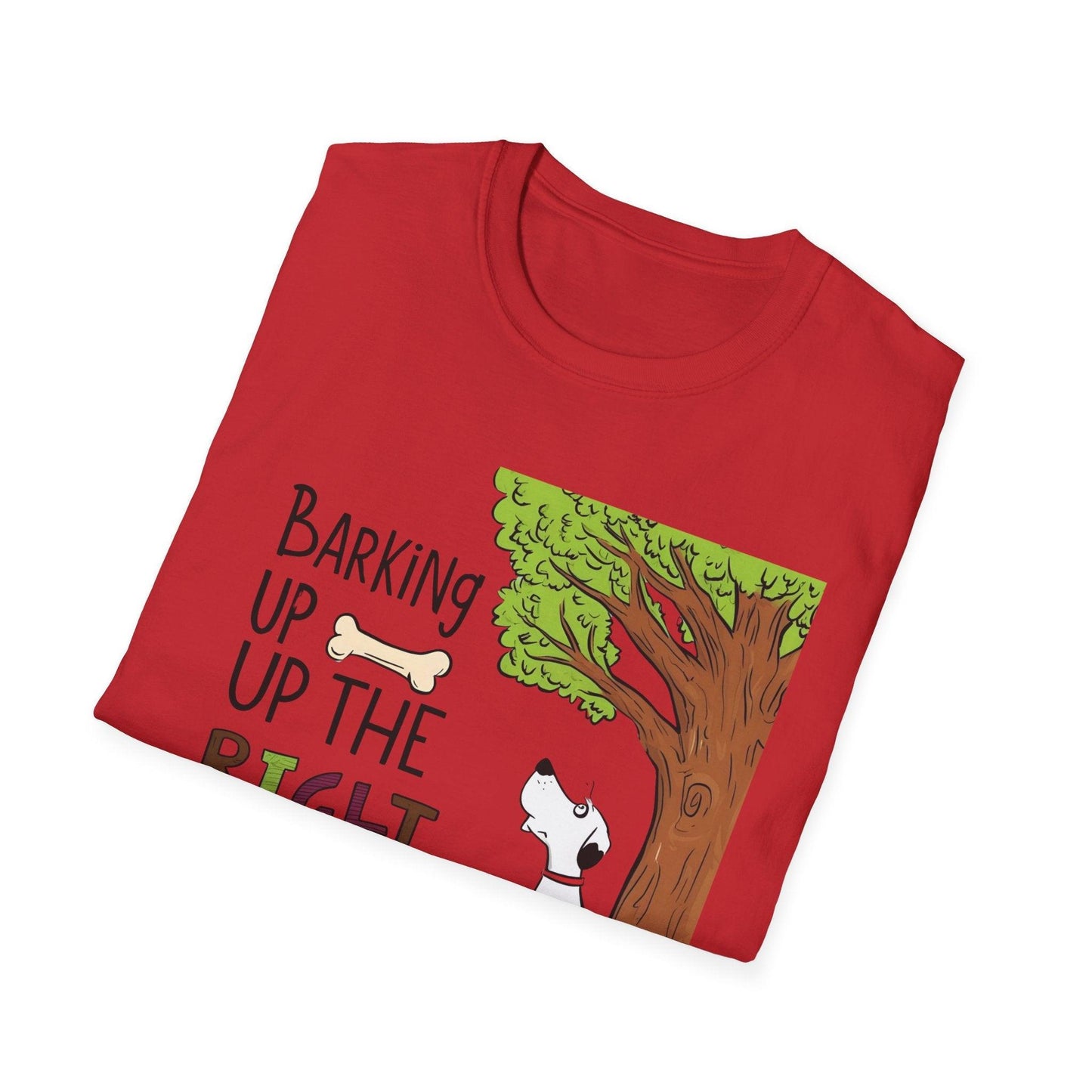 Barking Up The Right Tree Unisex Softstyle T-Shirt