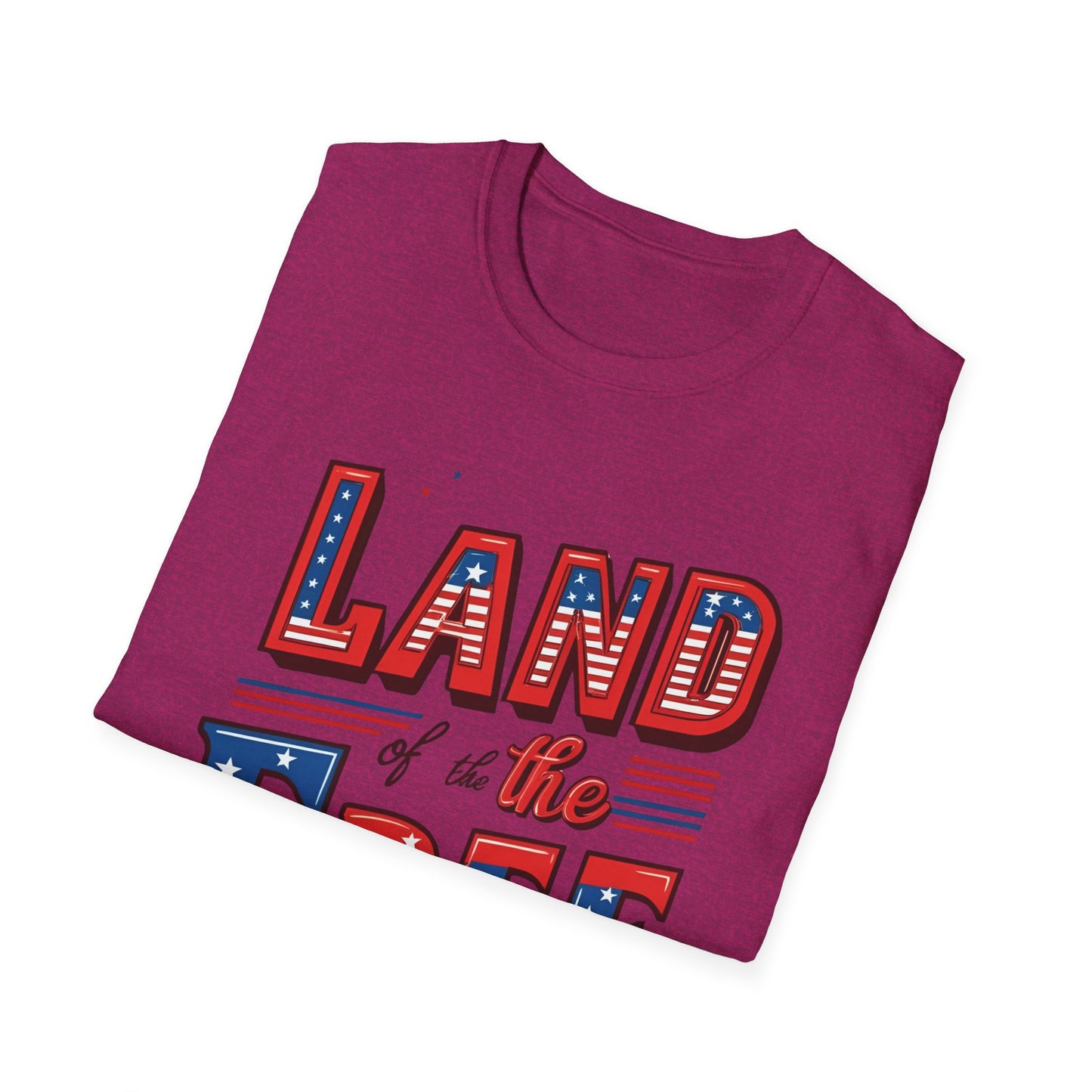 Land of the Free Unisex Softstyle T-Shirt