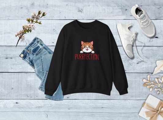 Purrfection Unisex Heavy Blend™ Crewneck Sweatshirt