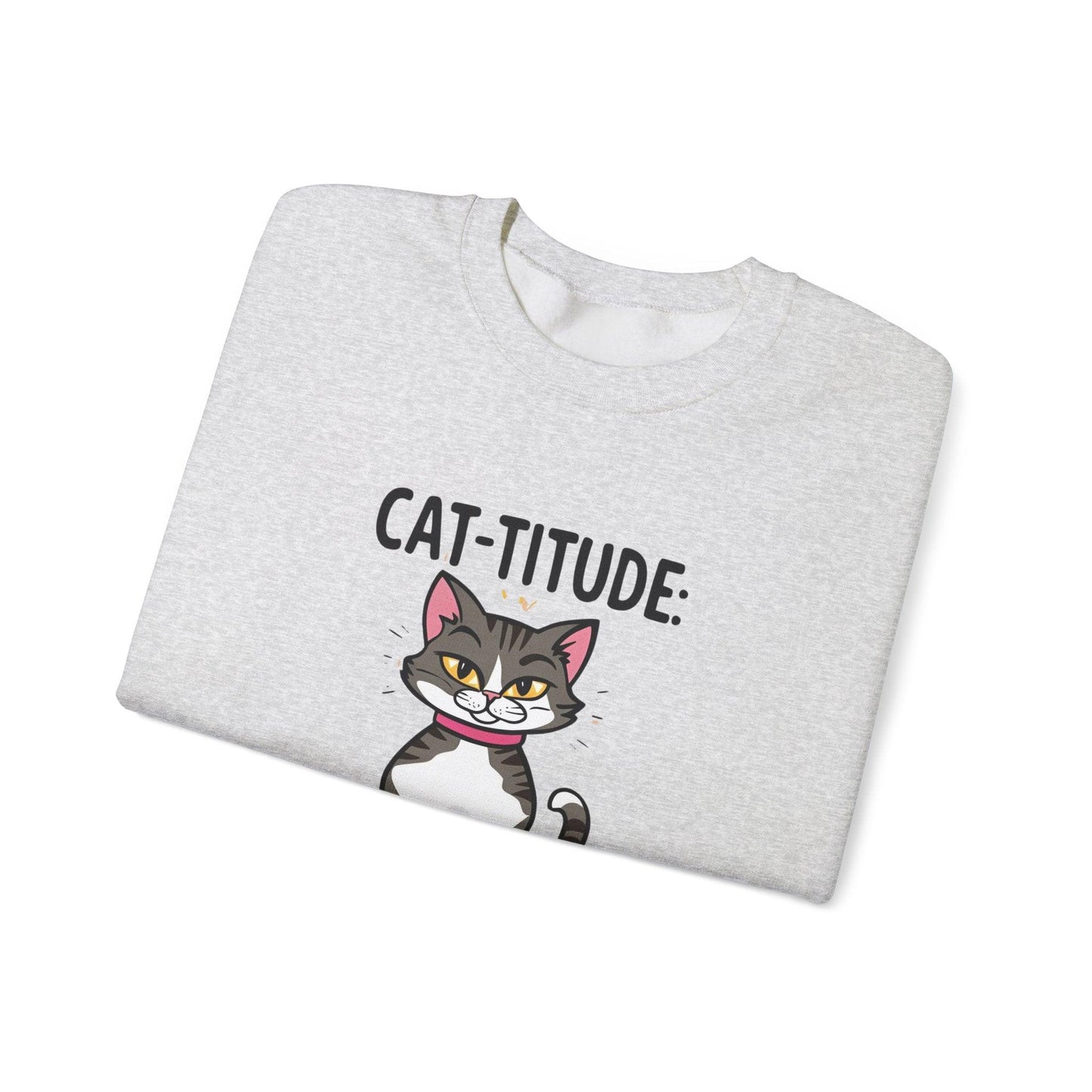 CAT-TITUDE 100% Pure Unisex Heavy Blend™ Crewneck Sweatshirt