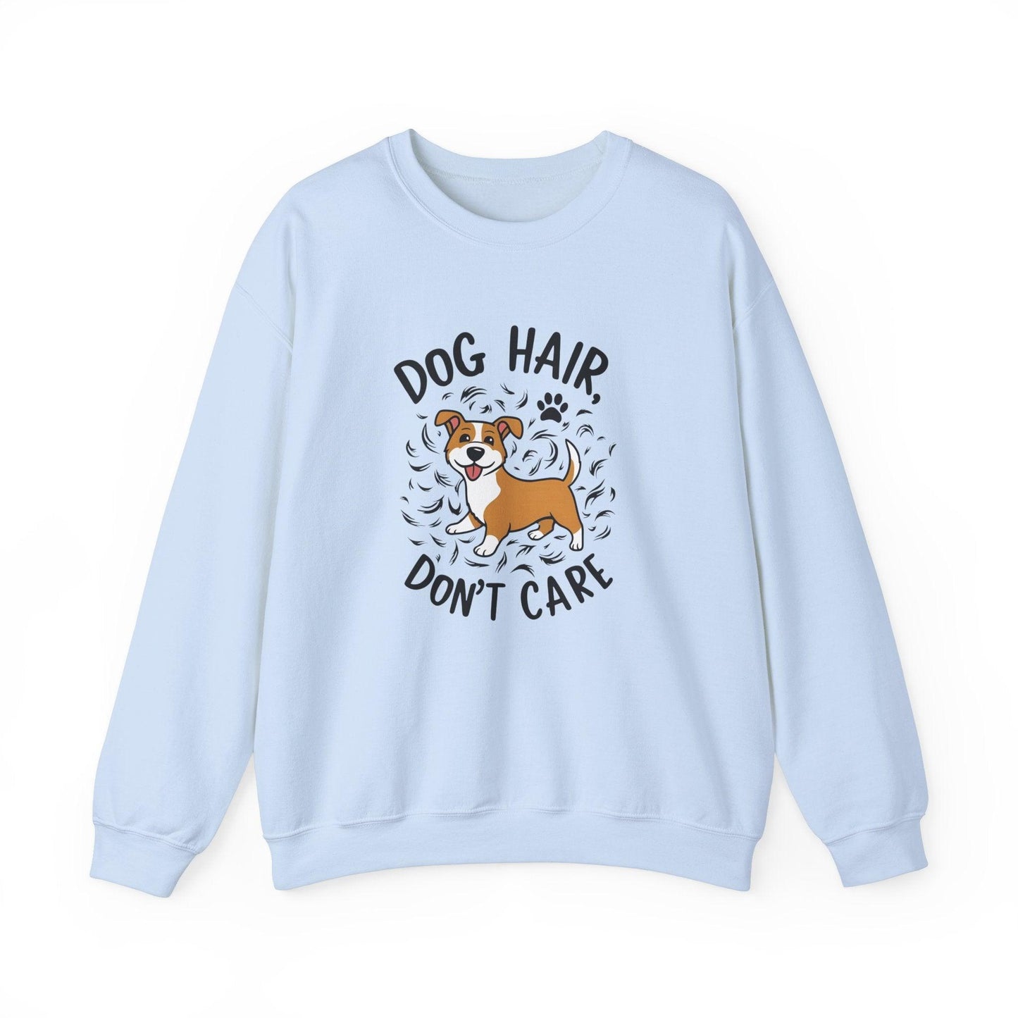 Dog Hair Dog Don't Care Unisex Heavy Blend™ Crewneck Sweatshirt