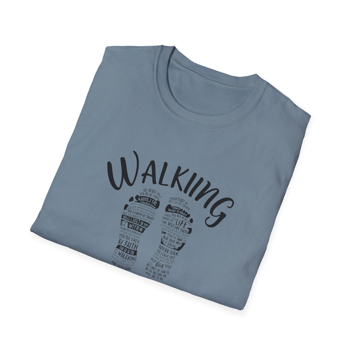 Walking by Faith  Unisex Softstyle T-Shirt