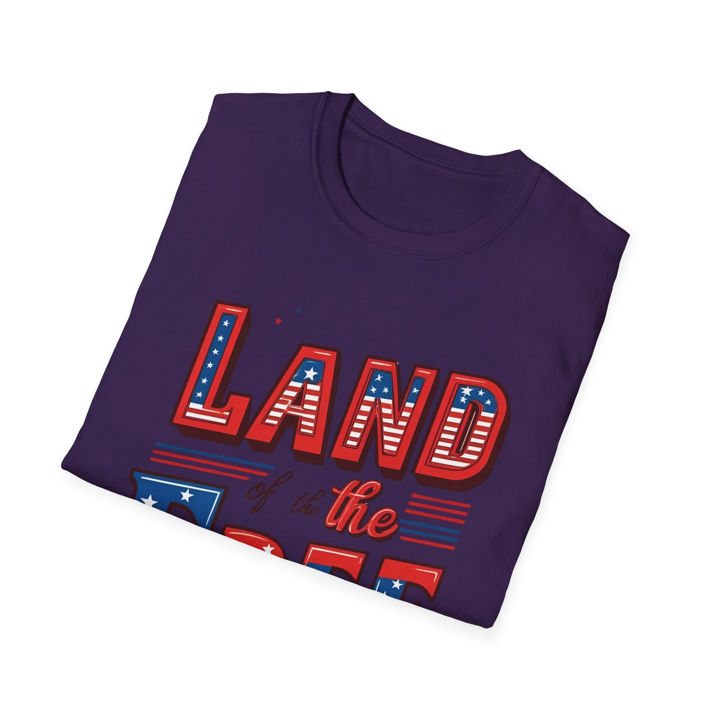 Land of the Free Unisex Softstyle T-Shirt