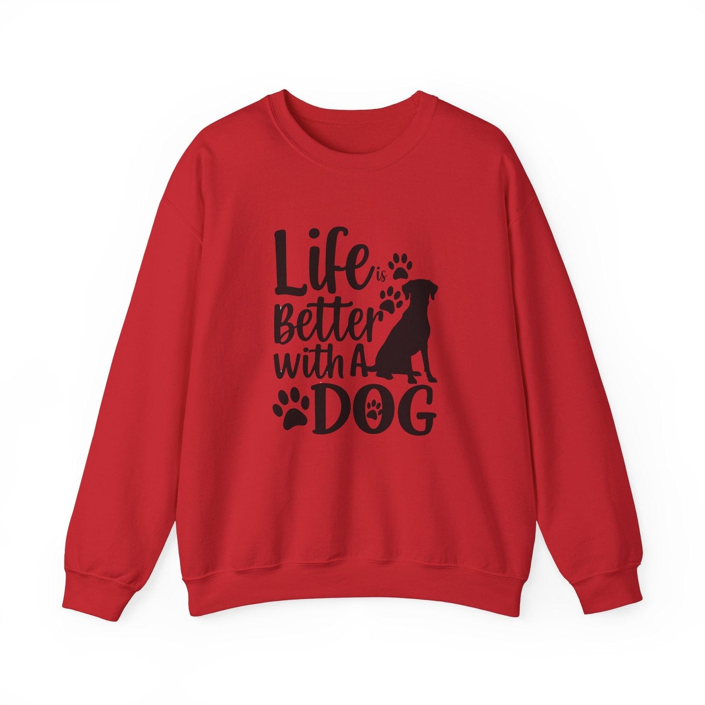 Life is Better With a Dog  Unisex Heavy Blend™ Crewneck Sweatshirt